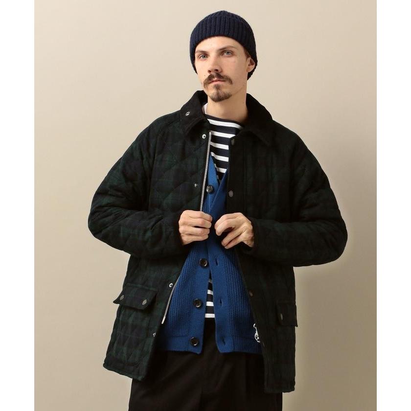 【シップス　メン】Barbour: 別注 キルティング/ウール ビデイル (パターン) 別注 キルティング/ウール ビデイル パターン