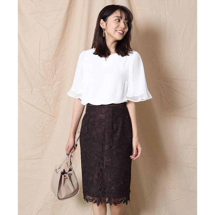 ジャスグリッティー ケミカルフラワーレースタイトスカート Magaseek