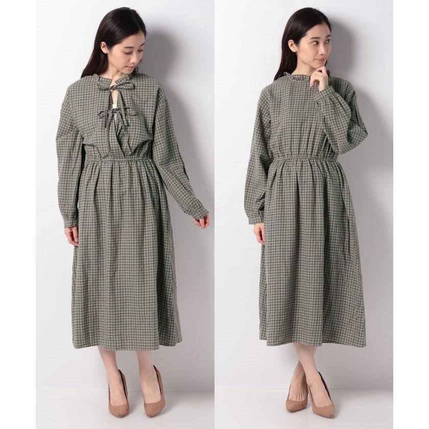 エヘカソポ Ehka Sopo チェック前後着リボンワンピース Magaseek Paypayモール店 通販 Paypayモール