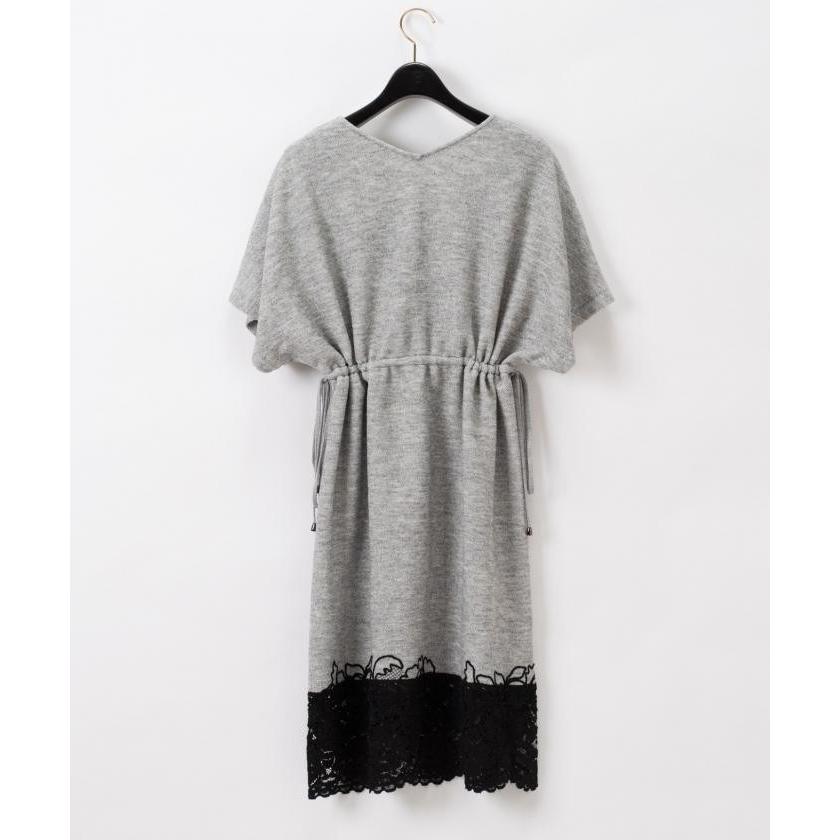 近年モデル グレースコンチネンタル モール刺繍チュニックワンピース レース GRACE CONTINENTAL 【グレースコンチネンタル】モール刺繍