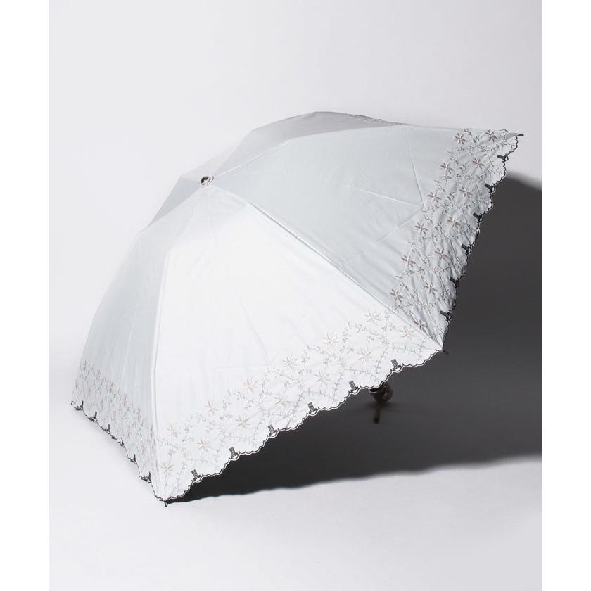 【ランバンコレクション（傘）】LANVIN COLLECTION 晴雨兼用折りたたみ傘 "裾花刺繍” :502931713:MAGASEEK