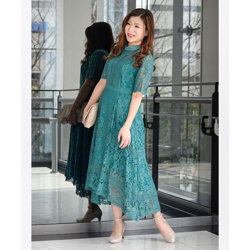 エイミーパール バイ パウダーシュガー 花柄レース半袖ドレス Magaseek Paypayモール店 通販 Paypayモール