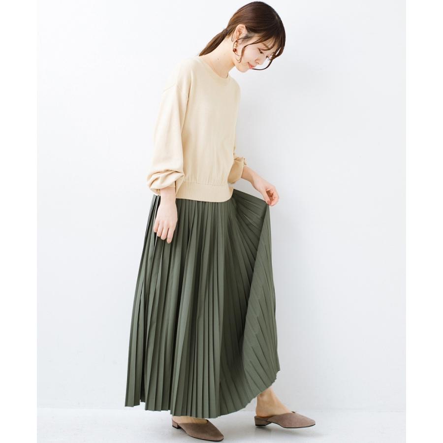 ハコ 寝坊した朝もこれさえあれば安心 ニットとプリーツスカートのドッキングワンピース Magaseek Paypayモール店 通販 Paypayモール