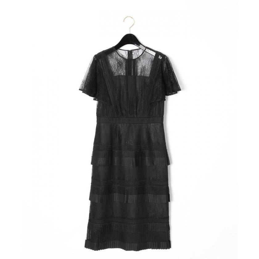 GRACE CONTINENTAL レイヤードレースタイトドレスワンピース GRACE CONTINENTAL（グレースコンチネンタル） 【グレース