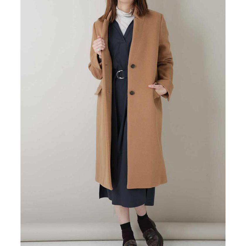 新品 本物 当店在庫だから安心 ナノユニバース Bibye 36 ネイビー スタンドチェスターコート 定番 チェスターコート Enser Cl