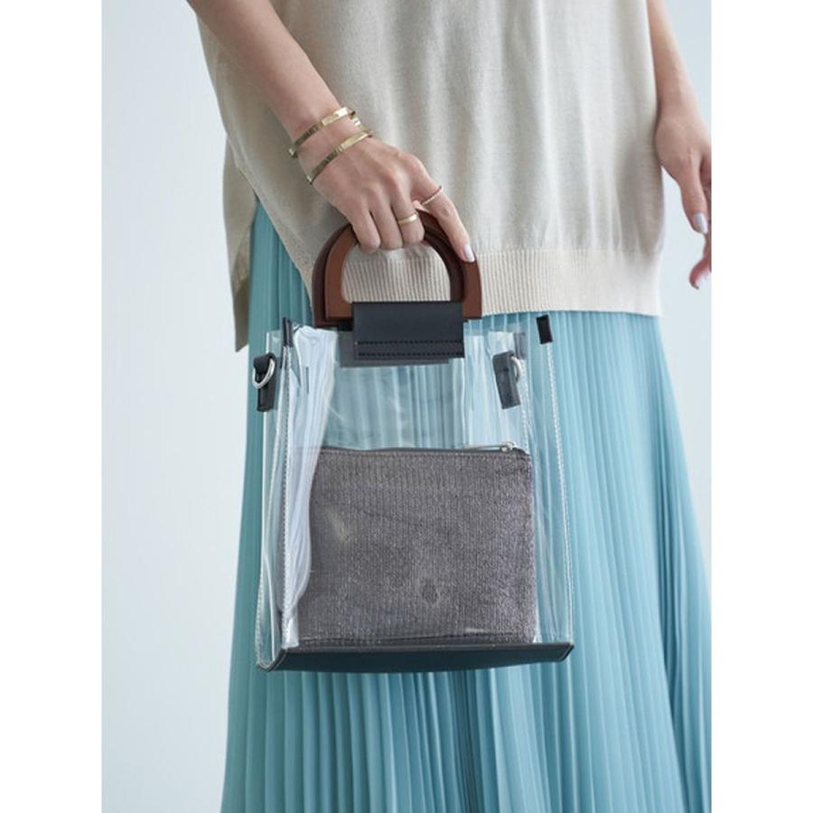 アースミュージック エコロジー 2wayポーチ付クリアバッグ Magaseek Paypayモール店 通販 Paypayモール