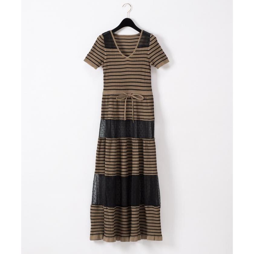 【着用1回】グレースコンチネンタル　グレースクラス　ドットチュールワンピース ドットチュールワンピース / GRACE CONTINENTAL | GRACE