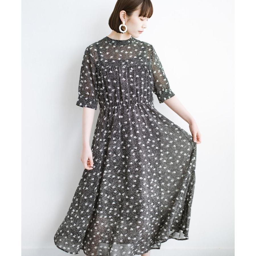 ハコ １枚あるとパッと華やぐ 柄がかわいいギャザーワンピース Magaseek Paypayモール店 通販 Paypayモール