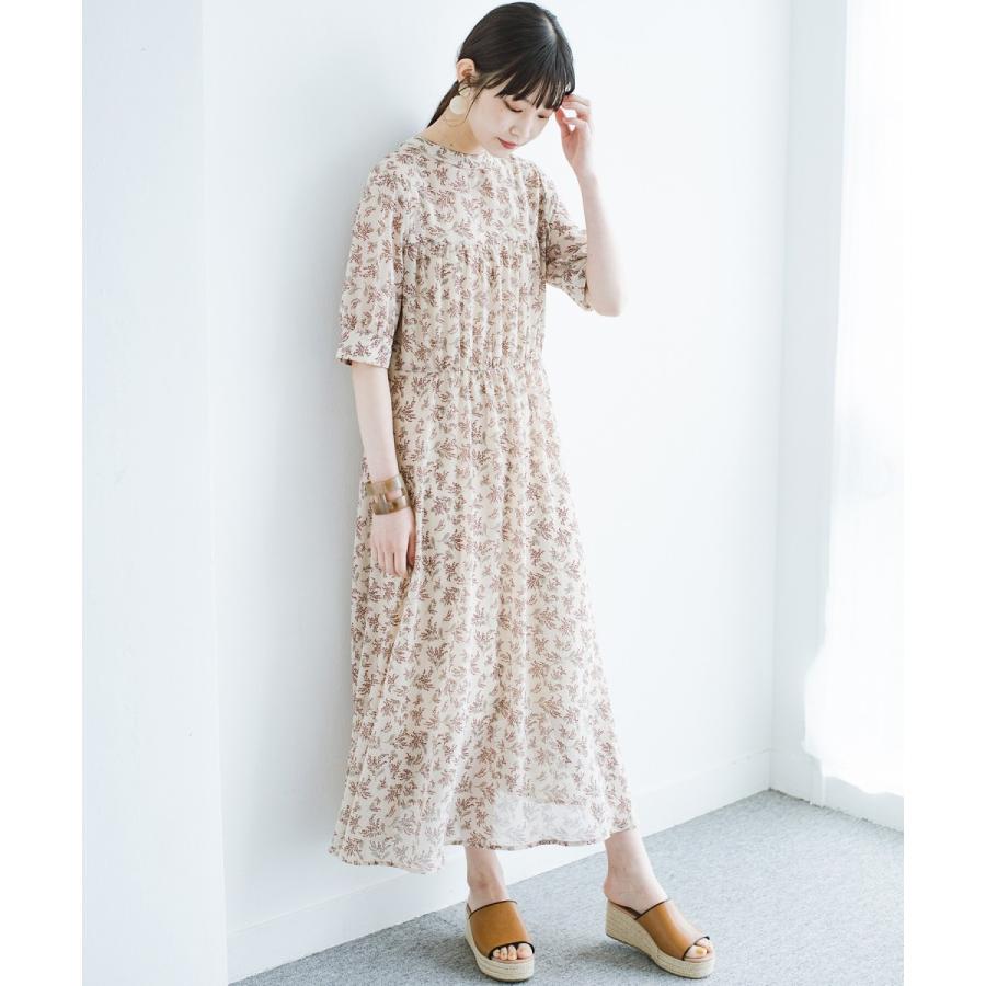 ハコ １枚あるとパッと華やぐ 柄がかわいいギャザーワンピース Magaseek Paypayモール店 通販 Paypayモール