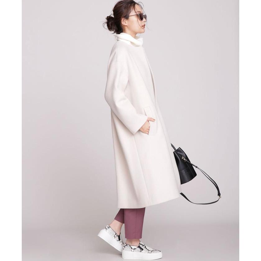 ほぼ未使用 【ナノ・ユニバース】MANTECOオーバーサイズノーカラーコート 【M2700870848】(14630円)