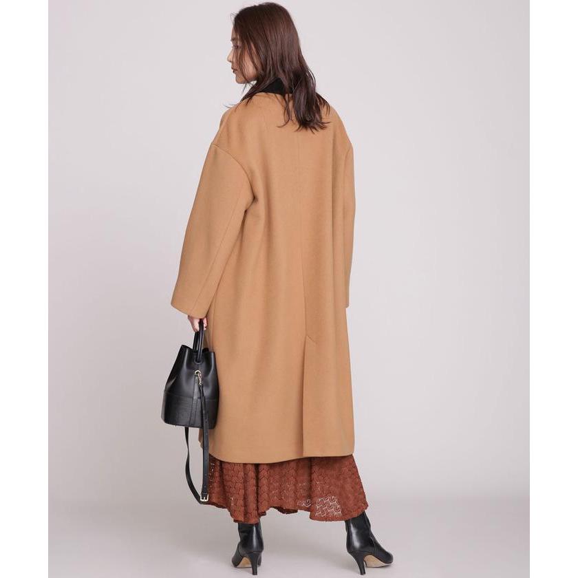 ほぼ未使用 【ナノ・ユニバース】MANTECOオーバーサイズノーカラーコート 【M2700870848】(14630円)