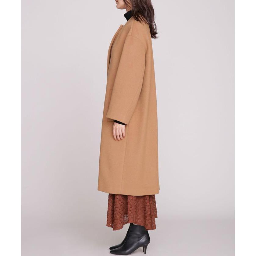 ほぼ未使用 【ナノ・ユニバース】MANTECOオーバーサイズノーカラーコート 【M2700870848】(14630円)