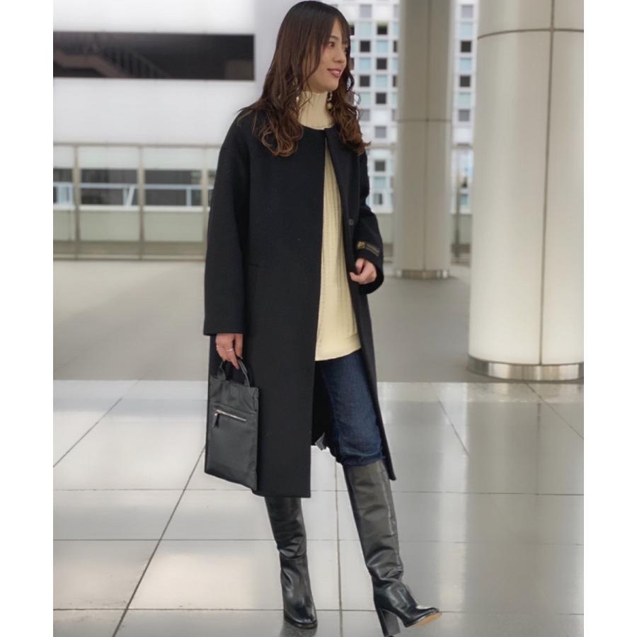 ほぼ未使用 【ナノ・ユニバース】MANTECOオーバーサイズノーカラーコート 【M2700870848】(14630円)