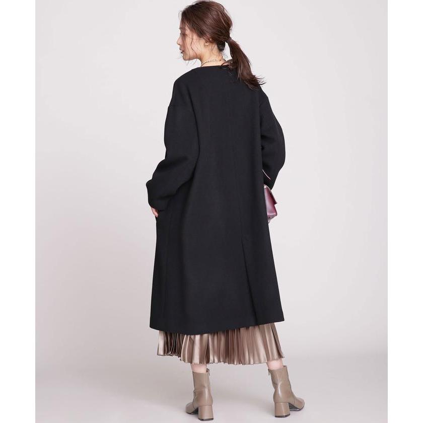 ほぼ未使用 【ナノ・ユニバース】MANTECOオーバーサイズノーカラーコート 【M2700870848】(14630円)