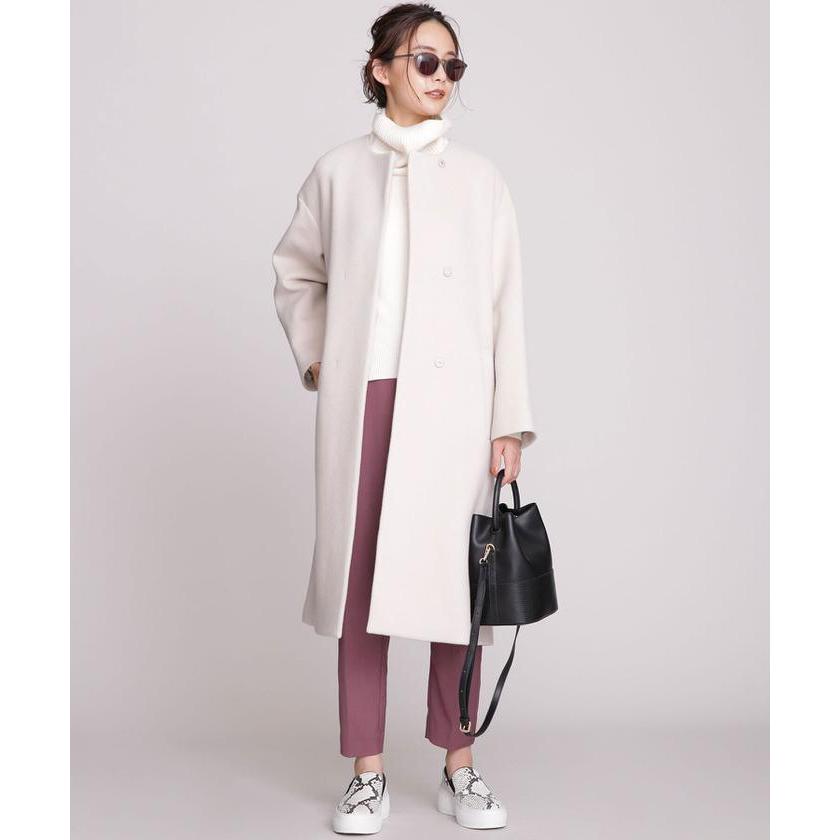 ほぼ未使用 【ナノ・ユニバース】MANTECOオーバーサイズノーカラーコート 【M2700870848】(14630円)