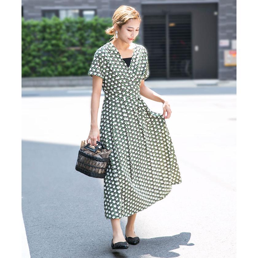 ミリオンカラッツ Style4 幾何学カシュクールワンピース Magaseek Paypayモール店 通販 Paypayモール