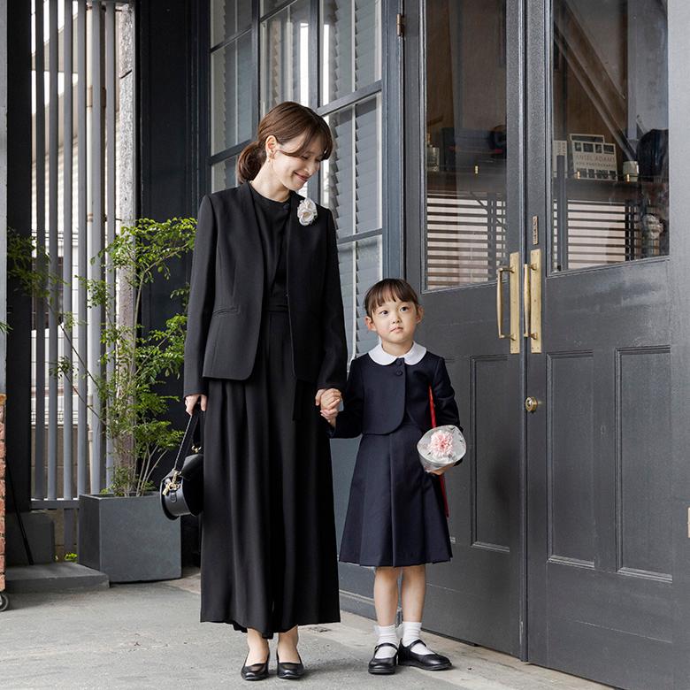 フォルムフォルマ】【卒入学式にも使える】【喪服】ノーカラーロング  