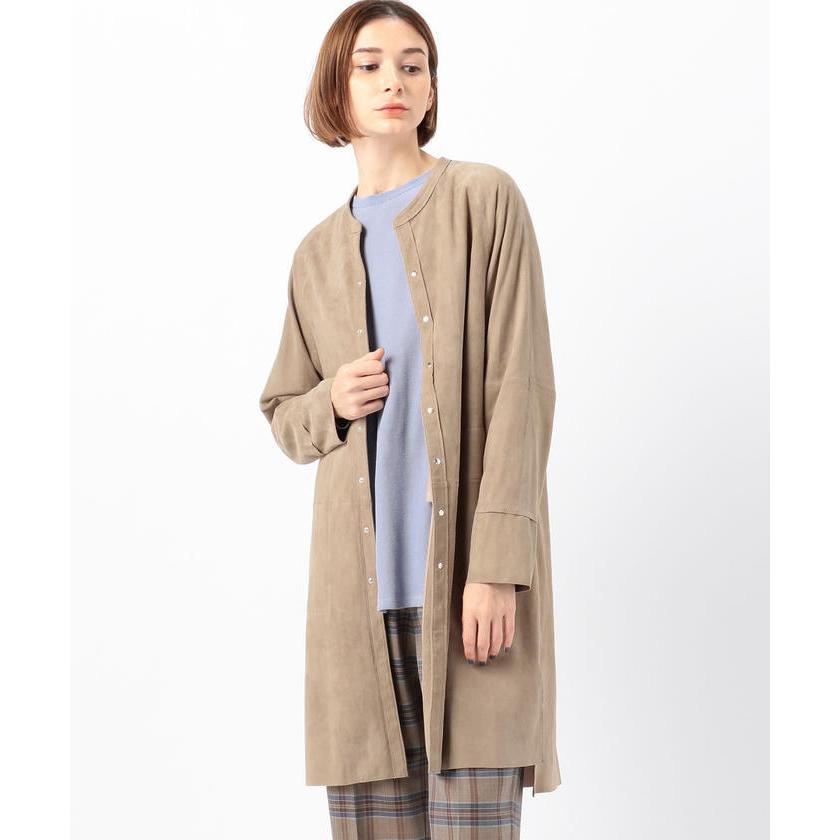 同サイズ6個セット Galerie Vie ゴートスエード バンドカラーコート 送料無料沖縄を除く コート アウター その他コート アウター Solucioneslinux Com Uy