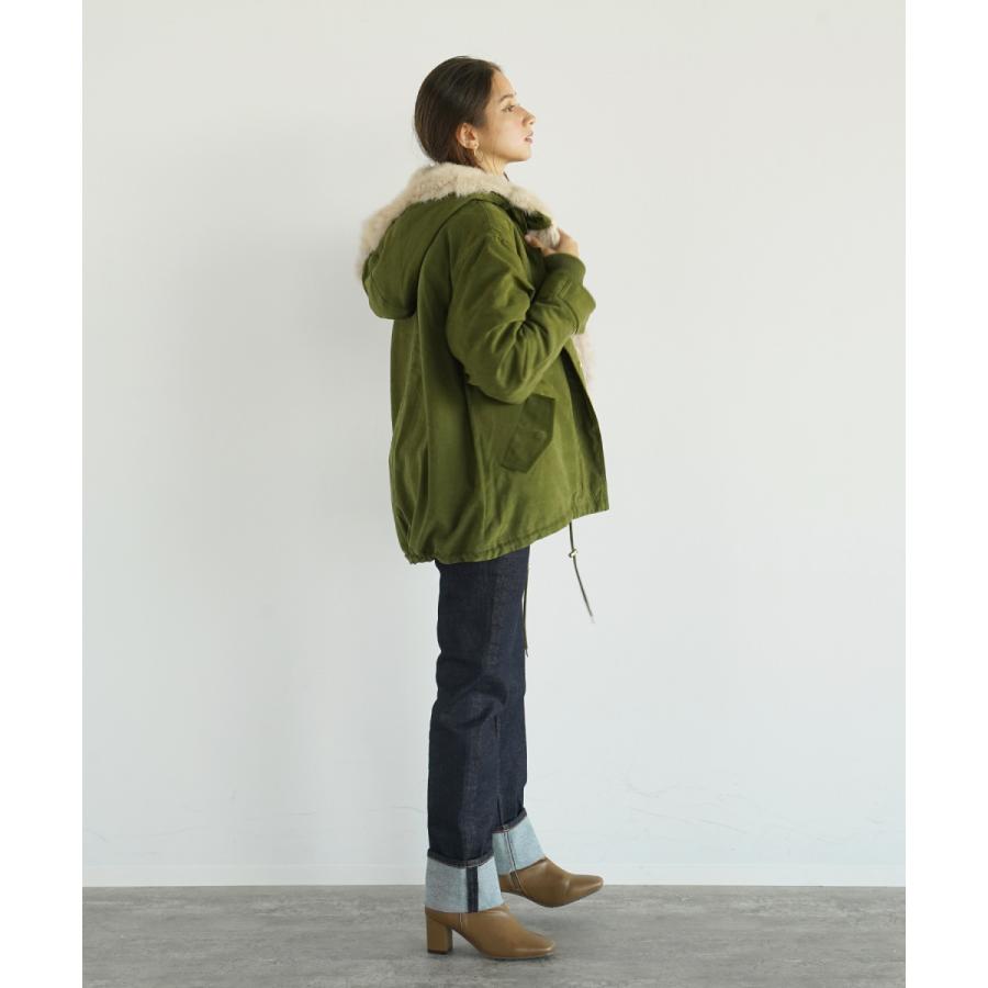 FIKA. Rabbit Fur Military Jacket