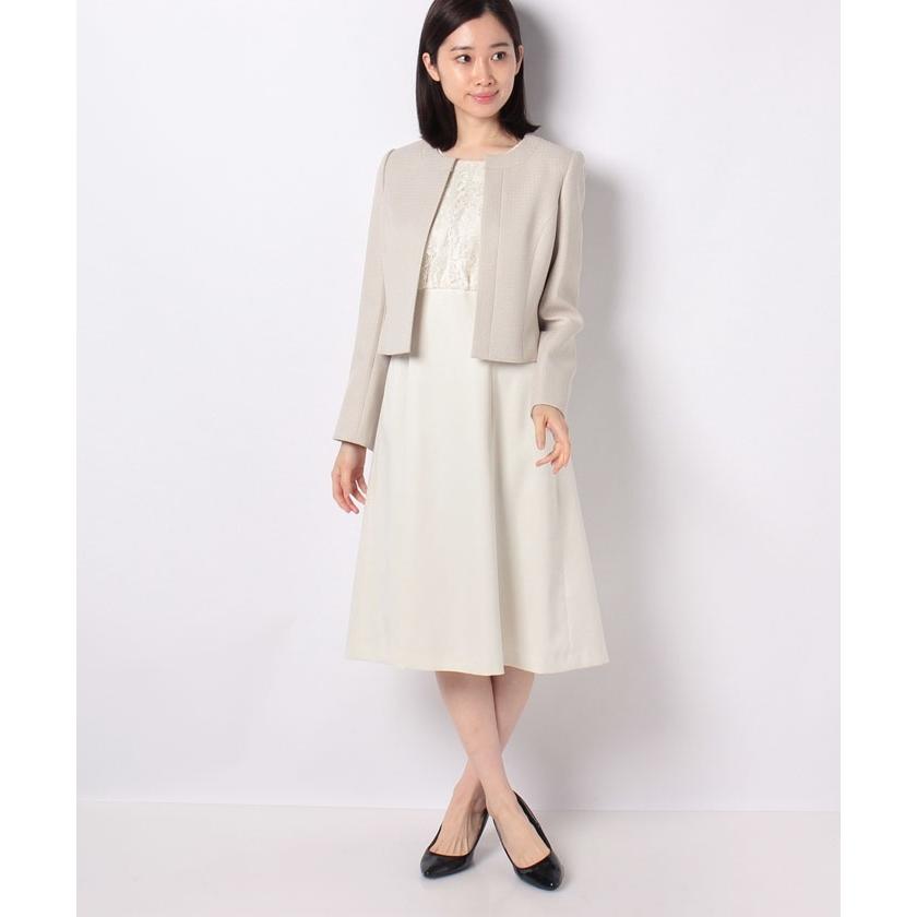 ブラックギャラリー レディース フォーマル 礼服 入学 卒業 結婚式 ビジネス レース使い ワンピースのアンサンブル Magaseek Paypayモール店 通販 Paypayモール