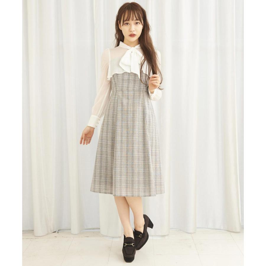 ティティーアンドコー スイッチングボウタイチェックワンピース Magaseek Paypayモール店 通販 Paypayモール