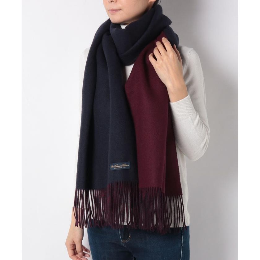 【ブルックス ブラザーズ（ウィメンズ）】カシミヤ ダブルフェイス マフラー ダブルフェイス