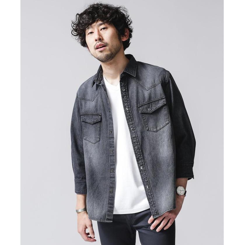 ナノ ユニバース デニムシャツ ７分袖 Magaseek Paypayモール店 通販 Paypayモール