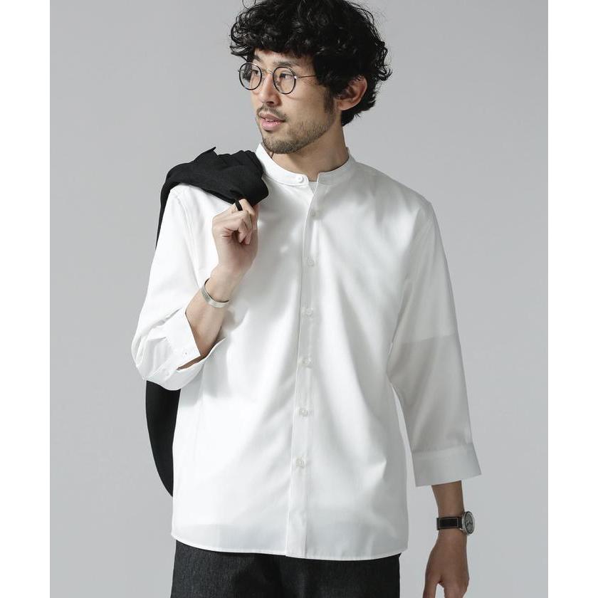 ナノ ユニバース エントリーバンドカラーシャツ ７分袖 Magaseek Paypayモール店 通販 Paypayモール