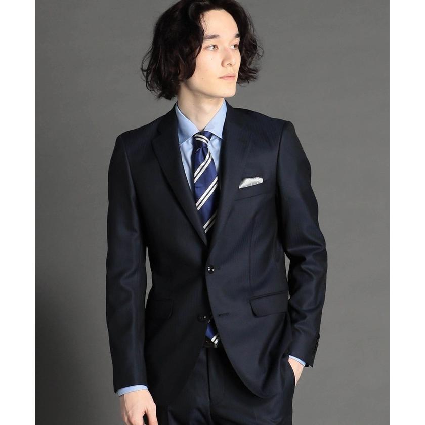 セール価格 494 新品 少訳 ジェイプレス シャドウヘリンボン スーツダークネイビーA6 tandemkurt.com