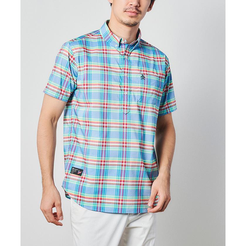 専門店では マンシングウェア メンズファッション オーガニックコットンストレッチマドラスチェック半袖シャツ アウトレット オーガニックコットンストレッチマドラスチェック半袖シャツ Magaseek 店 通販 ファッション 破格値下げ の