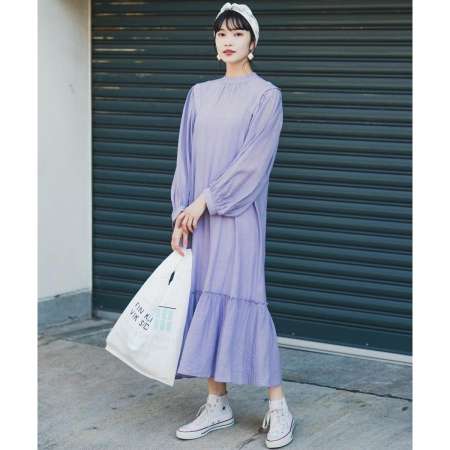 ハコ 気分の上がるかわいげコーデ一直線 軽やか楊柳素材のマキシティアードワンピース Magaseek Paypayモール店 通販 Paypayモール