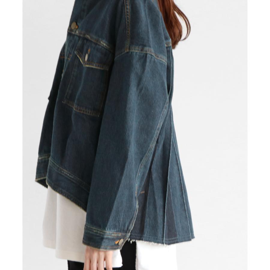 RADIATE] バックプリーツ デニムジャケット
