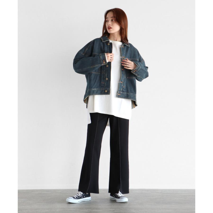RADIATE] バックプリーツ デニムジャケット