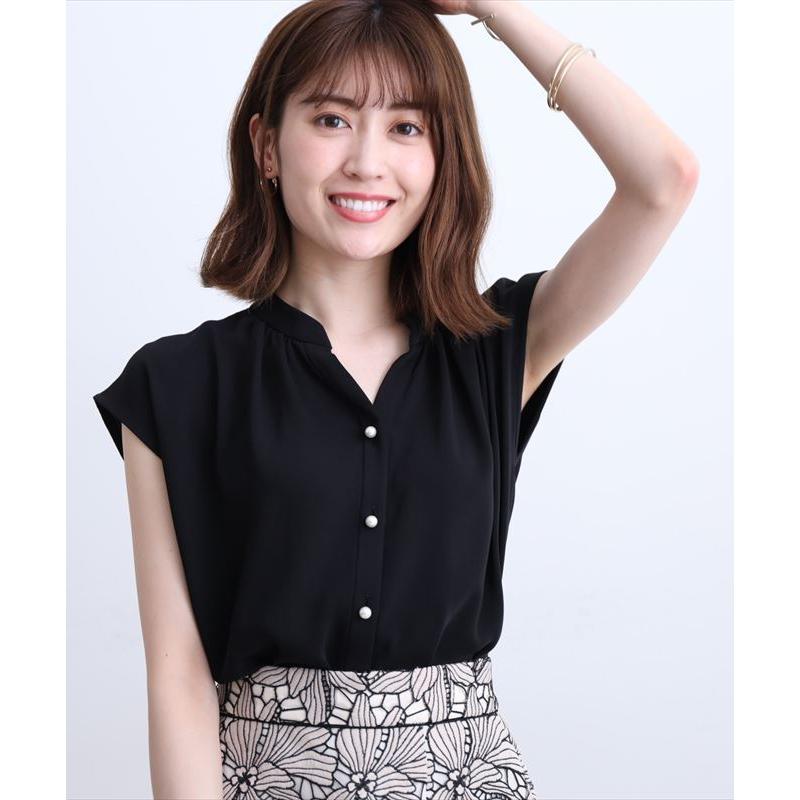 アプワイザー リッシェ 洗える２ｗａｙゆるパール釦ブラウス Magaseek Paypayモール店 通販 Paypayモール