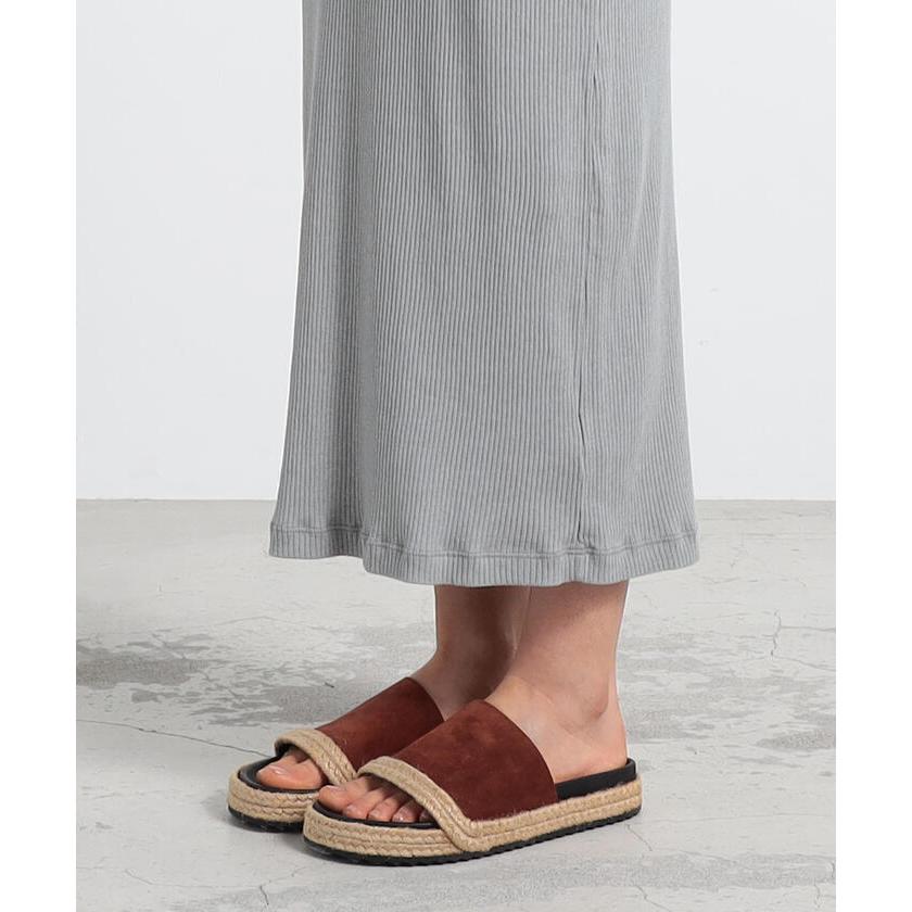 JAMES PERSE 【JAMES PERSE】コットンリブジャージー ロングワンピース  