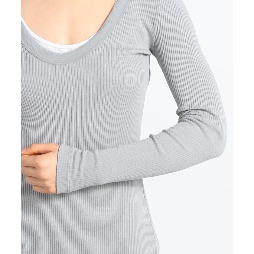 JAMES PERSE 【JAMES PERSE】コットンリブジャージー ロングワンピース  