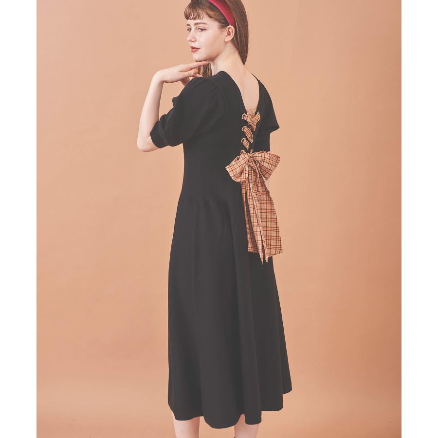 トランテアン ソン ドゥ モード バックレースアップニットワンピース Magaseek Paypayモール店 通販 Paypayモール