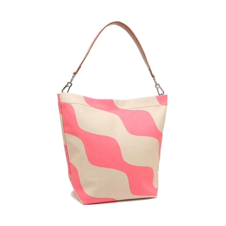 ショッピング半額 マリメッコ マリメッコ トートバッグ クーンサデ ブラウン ピンク レディース Marimekko 0 本物 格安 Institutomigueldecervantes Edu Mx