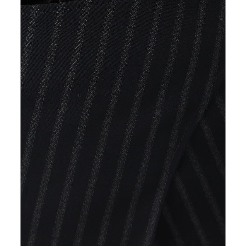 BACCA 【BACCA】ストライプウールギャバジン ラップスカート BACCA 【BACCA】ストライプウールギャバジン ラップスカート