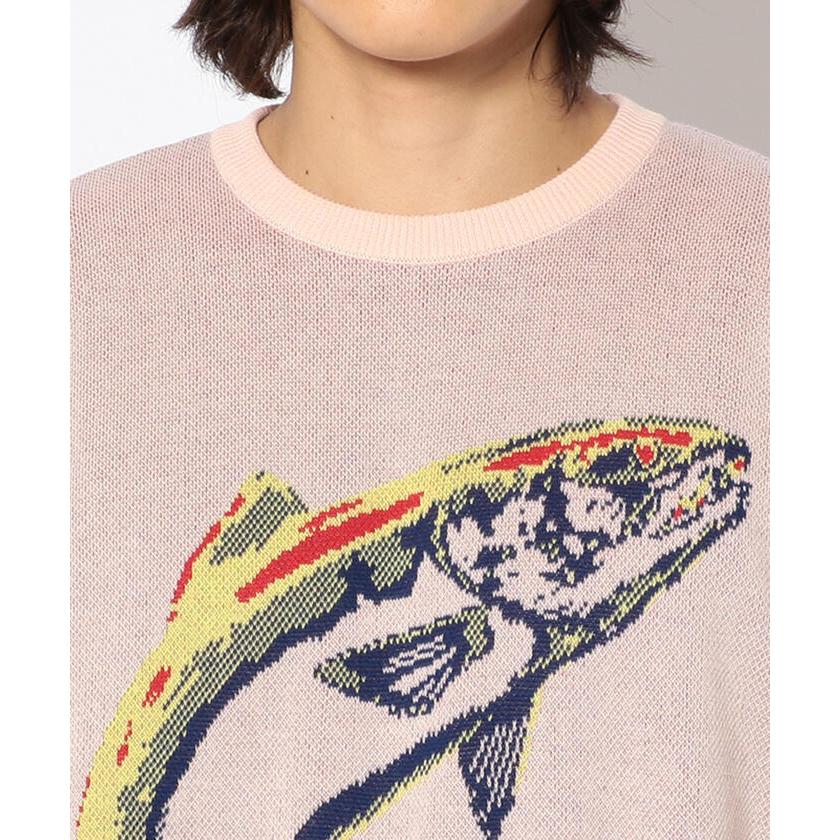 JACQUARD SWEATER LS / THERMO SALMON / | ovale.eu