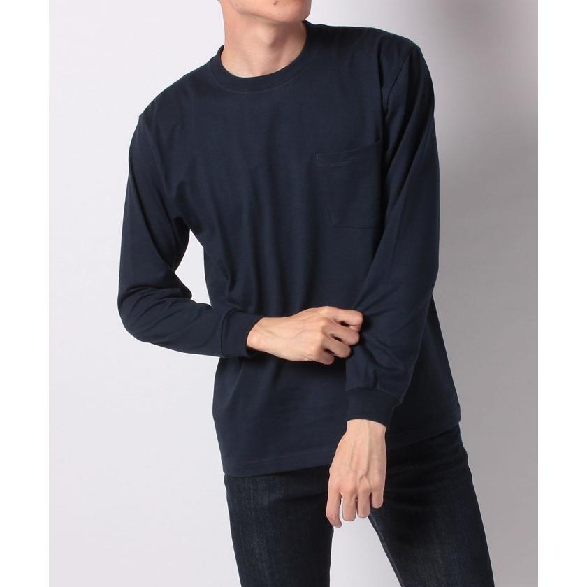 【Amerikaya】【Hanes】ヘインズ BEEFY ビーフィー ポケット付き ロングスリーブ 無地Tシャツ|magaseekp|02