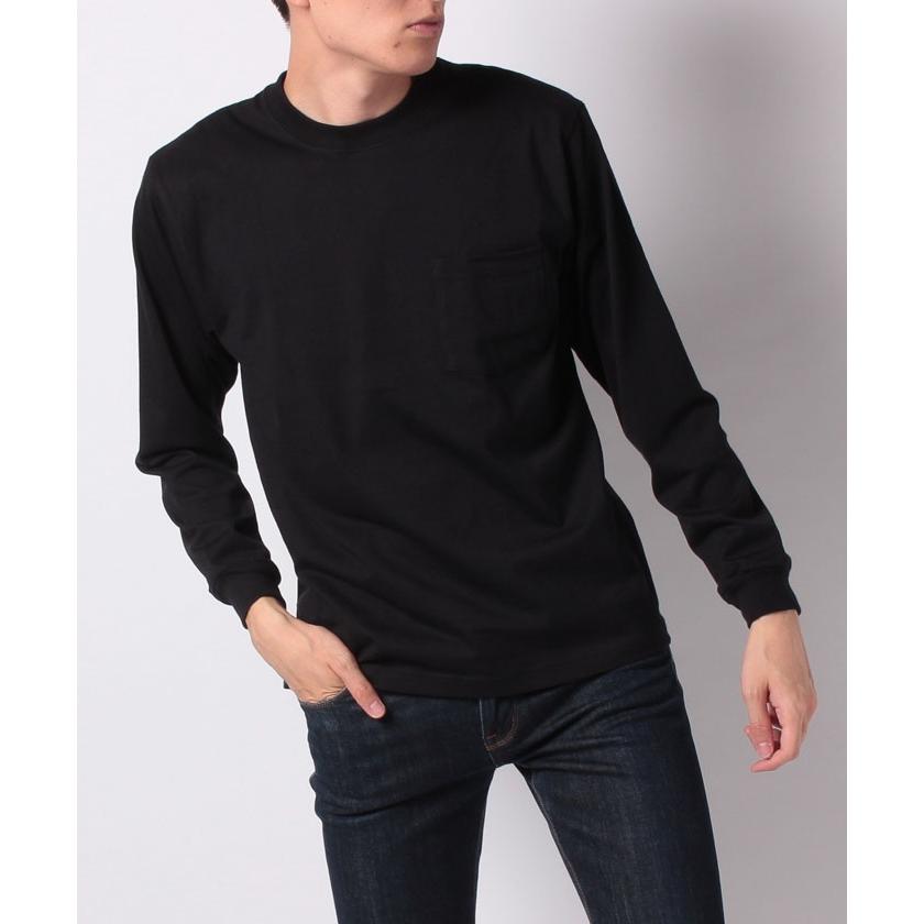 【Amerikaya】【Hanes】ヘインズ BEEFY ビーフィー ポケット付き ロングスリーブ 無地Tシャツ|magaseekp|03
