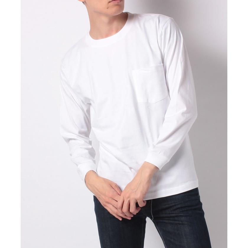 【Amerikaya】【Hanes】ヘインズ BEEFY ビーフィー ポケット付き ロングスリーブ 無地Tシャツ|magaseekp|04
