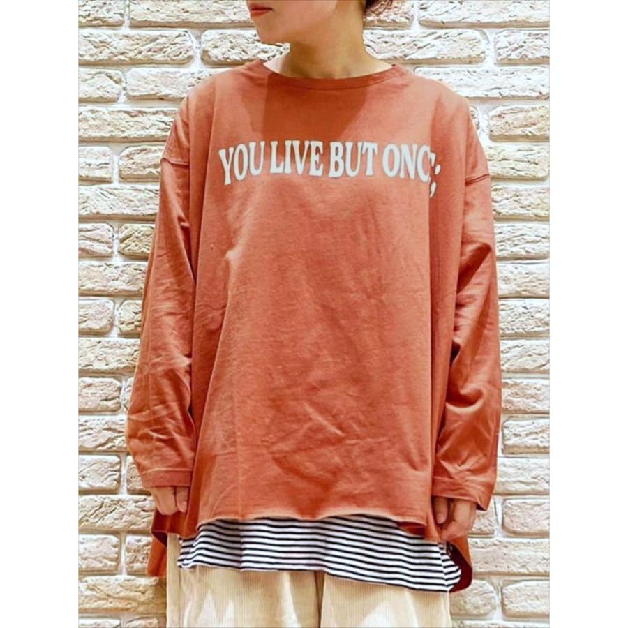 サマンサ モスモス Sm2 前後ロゴプリントチュニック長袖tシャツ Magaseek Paypayモール店 通販 Paypayモール