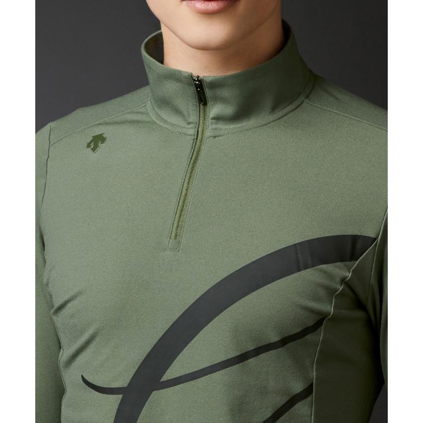 プライマフレックス天竺裏起毛切り替えスタンドジップシャツ プライマ