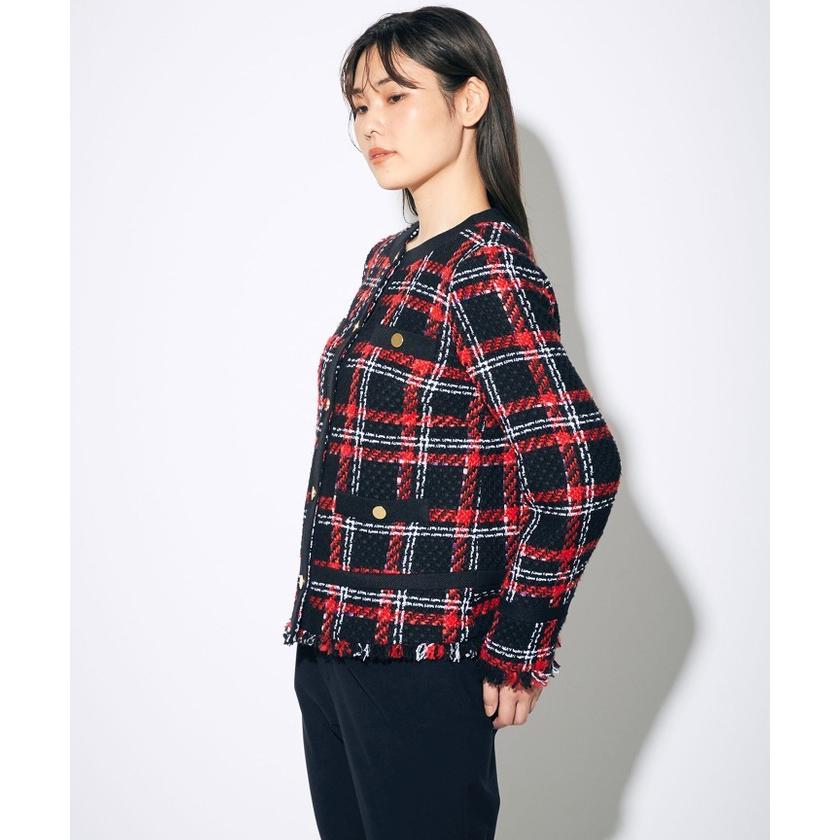 非常に高い品質 チェックツイードジャケット ジャケット