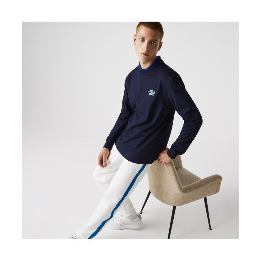 マルチクロックエンブレム オーガニックコットン長袖ポロシャツ