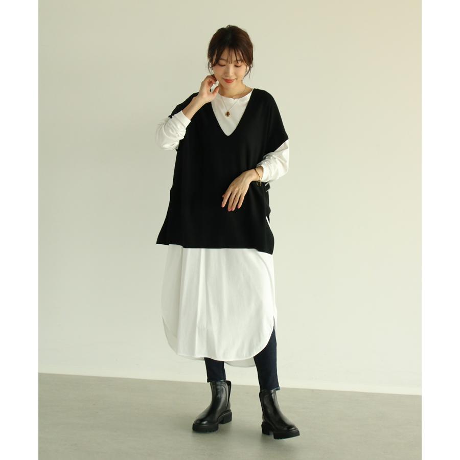 人気超激安 Vin 通販 Paypayモール ラウンドヘムロングカットソー Magaseek Paypayモール店 お得セール Vanderschooten Com