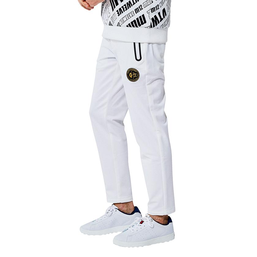 ホワイト ENVOYストレッチジャージ9分丈パンツ MAGASEEK PayPayモール