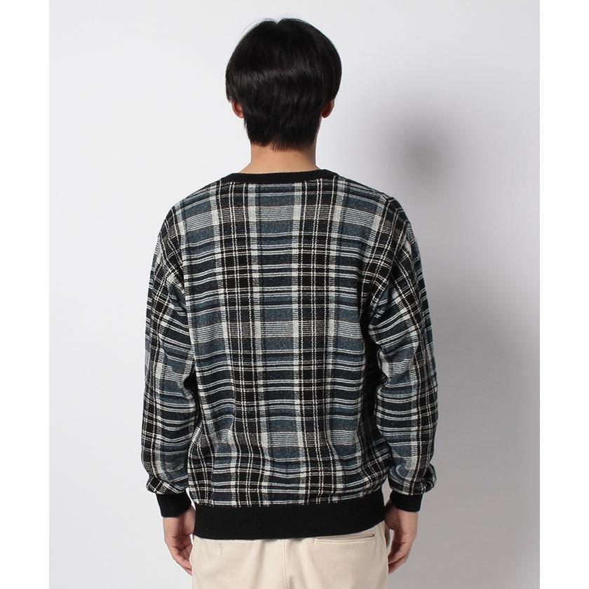 【オールドイングランド　オム　】チェック柄Vネックセーター 